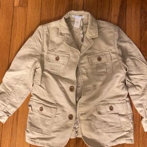 Janie and jack tan/cream jacket